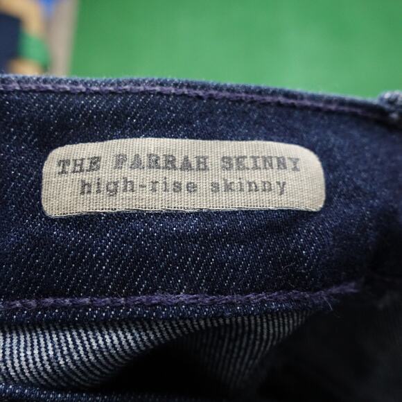 ADRIANO GOLDSCHMIED THE FARRAH SKINNY HIGH RISE DENIM BLUE JEANS WOMENS 28R - Picture 7 of 9